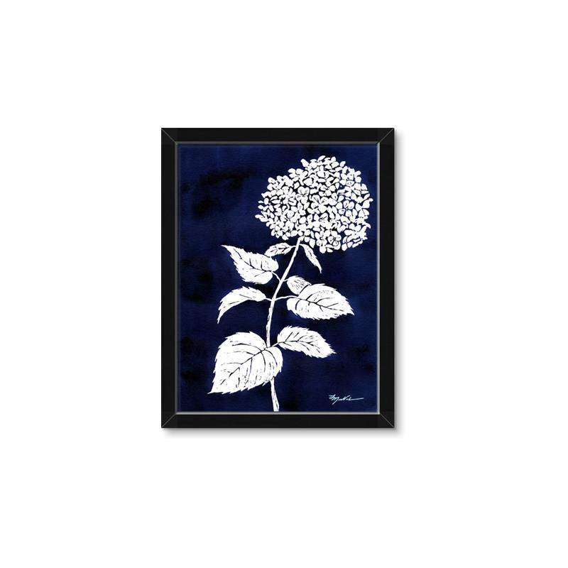 Picture of Flower on Blue I _GroupedProduct_Rectangle_Portrait_Framed_Matted_