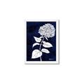 Picture of Flower on Blue I _GroupedProduct_Rectangle_Portrait_Framed_Matted_