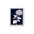 Picture of Flower on Blue I _GroupedProduct_Rectangle_Portrait_Framed_Matted_