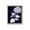 Picture of Flower on Blue I _GroupedProduct_Rectangle_Portrait_Framed_Matted_