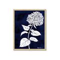 Picture of Flower on Blue I _GroupedProduct_Rectangle_Portrait_Framed_Matted_