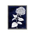 Picture of Flower on Blue I _GroupedProduct_Rectangle_Portrait_Framed_Matted_