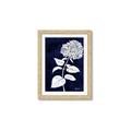 Picture of Flower on Blue I _GroupedProduct_Rectangle_Portrait_Framed_Matted_