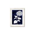 Picture of Flower on Blue I _GroupedProduct_Rectangle_Portrait_Framed_Matted_