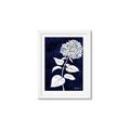 Picture of Flower on Blue I _GroupedProduct_Rectangle_Portrait_Framed_Matted_