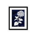 Picture of Flower on Blue I _GroupedProduct_Rectangle_Portrait_Framed_Matted_
