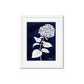 Picture of Flower on Blue I _GroupedProduct_Rectangle_Portrait_Framed_Matted_