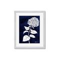 Picture of Flower on Blue I _GroupedProduct_Rectangle_Portrait_Framed_Matted_