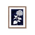 Picture of Flower on Blue I _GroupedProduct_Rectangle_Portrait_Framed_Matted_