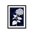 Picture of Flower on Blue I _GroupedProduct_Rectangle_Portrait_Framed_Matted_