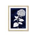 Picture of Flower on Blue I _GroupedProduct_Rectangle_Portrait_Framed_Matted_