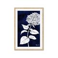 Picture of Flower on Blue I _GroupedProduct_Rectangle_Portrait_Framed_Matted_