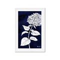 Picture of Flower on Blue I _GroupedProduct_Rectangle_Portrait_Framed_Matted_