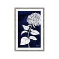 Picture of Flower on Blue I _GroupedProduct_Rectangle_Portrait_Framed_Matted_