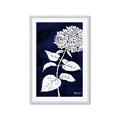 Picture of Flower on Blue I _GroupedProduct_Rectangle_Portrait_Framed_Matted_