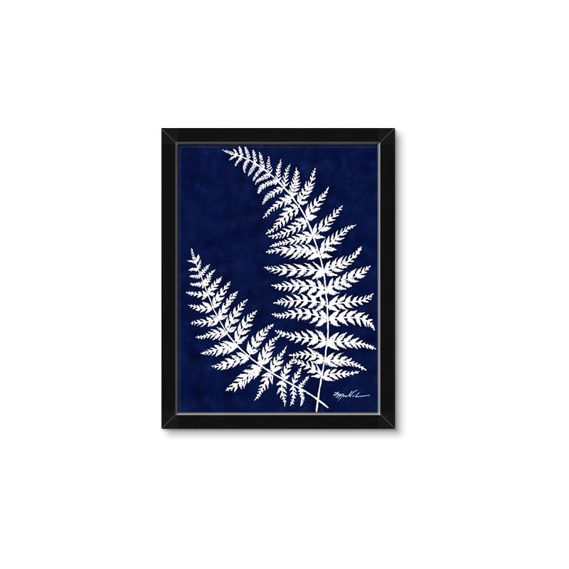 Picture of Fern on blue II _GroupedProduct_Rectangle_Portrait_Framed_Matted_