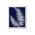 Picture of Fern on blue II _GroupedProduct_Rectangle_Portrait_Framed_Matted_