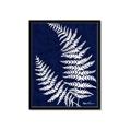 Picture of Fern on blue II _GroupedProduct_Rectangle_Portrait_Framed_Matted_
