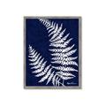 Picture of Fern on blue II _GroupedProduct_Rectangle_Portrait_Framed_Matted_