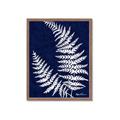 Picture of Fern on blue II _GroupedProduct_Rectangle_Portrait_Framed_Matted_