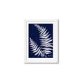 Picture of Fern on blue II _GroupedProduct_Rectangle_Portrait_Framed_Matted_