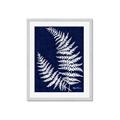 Picture of Fern on blue II _GroupedProduct_Rectangle_Portrait_Framed_Matted_
