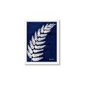 Picture of Fern on blue I  _GroupedProduct_Rectangle_Portrait_Framed_Matted_