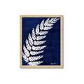 Picture of Fern on blue I  _GroupedProduct_Rectangle_Portrait_Framed_Matted_