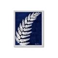 Picture of Fern on blue I  _GroupedProduct_Rectangle_Portrait_Framed_Matted_