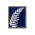 Picture of Fern on blue I  _GroupedProduct_Rectangle_Portrait_Framed_Matted_