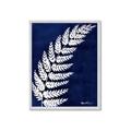 Picture of Fern on blue I  _GroupedProduct_Rectangle_Portrait_Framed_Matted_
