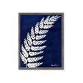 Picture of Fern on blue I  _GroupedProduct_Rectangle_Portrait_Framed_Matted_