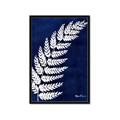Picture of Fern on blue I  _GroupedProduct_Rectangle_Portrait_Framed_Matted_