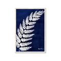 Picture of Fern on blue I  _GroupedProduct_Rectangle_Portrait_Framed_Matted_