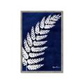 Picture of Fern on blue I  _GroupedProduct_Rectangle_Portrait_Framed_Matted_