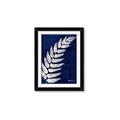 Picture of Fern on blue I  _GroupedProduct_Rectangle_Portrait_Framed_Matted_