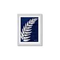 Picture of Fern on blue I  _GroupedProduct_Rectangle_Portrait_Framed_Matted_