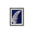 Picture of Fern on blue I  _GroupedProduct_Rectangle_Portrait_Framed_Matted_