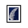 Picture of Fern on blue I  _GroupedProduct_Rectangle_Portrait_Framed_Matted_