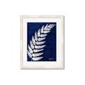 Picture of Fern on blue I  _GroupedProduct_Rectangle_Portrait_Framed_Matted_