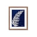 Picture of Fern on blue I  _GroupedProduct_Rectangle_Portrait_Framed_Matted_