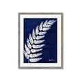 Picture of Fern on blue I  _GroupedProduct_Rectangle_Portrait_Framed_Matted_