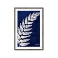 Picture of Fern on blue I  _GroupedProduct_Rectangle_Portrait_Framed_Matted_