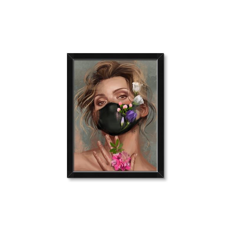 Picture of Masked Girl II _GroupedProduct_Rectangle_Portrait_Framed_Matted_