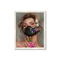 Picture of Masked Girl II _GroupedProduct_Rectangle_Portrait_Framed_Matted_