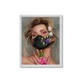 Picture of Masked Girl II _GroupedProduct_Rectangle_Portrait_Framed_Matted_