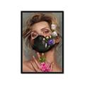 Picture of Masked Girl II _GroupedProduct_Rectangle_Portrait_Framed_Matted_