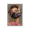 Picture of Masked Girl II _GroupedProduct_Rectangle_Portrait_Framed_Matted_