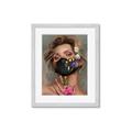 Picture of Masked Girl II _GroupedProduct_Rectangle_Portrait_Framed_Matted_