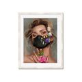 Picture of Masked Girl II _GroupedProduct_Rectangle_Portrait_Framed_Matted_